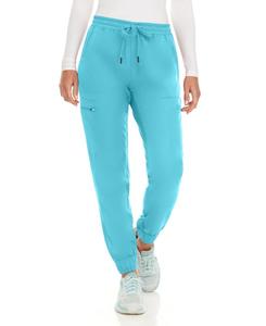 Женские медицинские брюки-джоггеры с семью карманами и эластичной тканью, растягивающейся в четырех направлениях Medichic, Turquoise