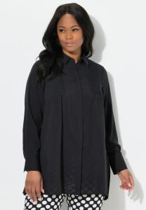Блуза Ulla Popken Button-down blouse, Black