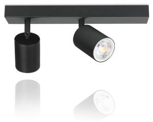 Потолочный светильник Nettlife Bergisch 2-flammig, черный