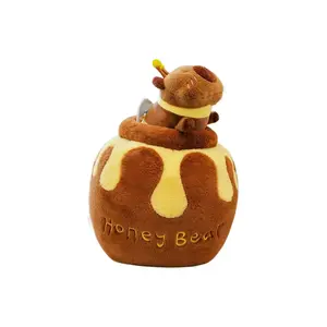 Плюшевая кукла Honey Jar Bee Capybara высотой 35см/50см XIWANTONG