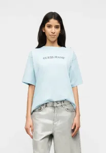 Футболка с американским принтом Guess Jeans, Fog Blue