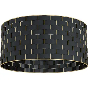 Потолочный светильник MARASALES E27 1 шт. Потолочный светильник черного цвета из стали - без лампы E27 - 40 Вт Eglo, черный