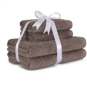 Набор полотенец Superwuschel 4 шт., махровые, 100% премиальный хлопок, однотонные, мягкие Möve, Fango