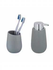 Wenko Комплект для ванной 'Badi' в сером цвете