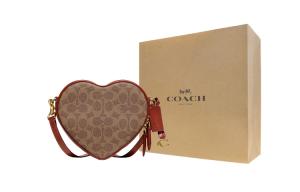 COACH Сумка через плечо из кожи сердце коровы