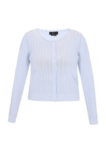 Вязаный кардиган faina, светло-синий