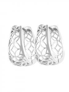 Adeliás Женские серьги - серьги-кольца на шарнирах из серебра 925 пробы