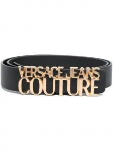 Ремень с логотипом Versace Jeans Couture, черный