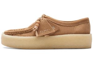 Clarks Низкие женские кроссовки для скейтбординга Originals, коричневые
