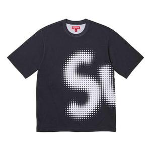 Футболка halftone s/s top 'black white' Supreme, черный