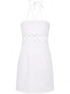 Джинсовое платье мини Woodstock DSQUARED2, белый