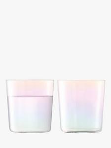 Радужный стеклянный стакан, набор из 2 штук, 390 мл, Iridescent LSA International, idescent