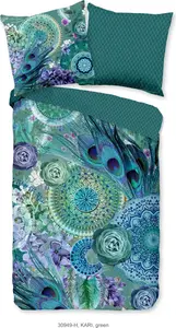Пододеяльник HIP 200x200 + 2* 80x80 см - мандалы и перья Muller Textil