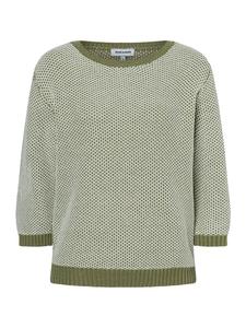 More & More Плотный свитер с рукавами 3/4, кремово-зеленого цвета