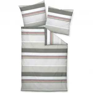 Постельное белье Janine «Mako-Satin87090 06 240х220+2х80х80», на молнии, цвет naturell siena