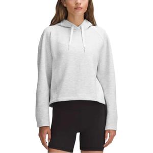 Свитшот Smooth Spacer SS24 Emboss женская светло-серая с оттенком смешанных цветов Lululemon, светло-серый