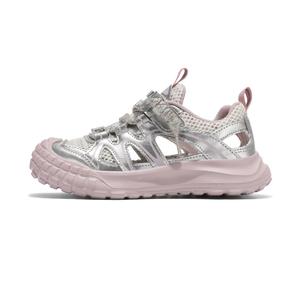 Дышащие устойчивые к истиранию нескользящие низкие повседневные детские кроссовки Kids' SHIBU, серебряный/розовый
