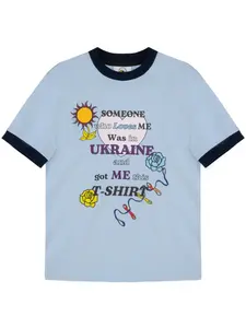 Футболка с графичным принтом Sleeper, синий