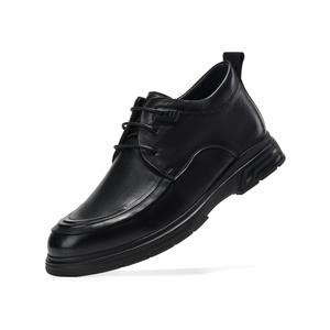 HALEBOSS Повседневные кожаные туфли с флисовой подкладкой, мужские, черные