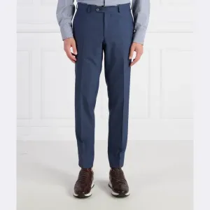 Шерстяные брюки узкого кроя Denz Oscar Jacobson, синий