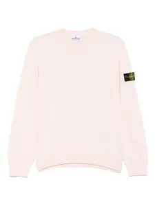 Свитер с нашивкой Compass Stone Island Junior, розовый