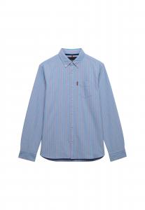 Superdry & Co Рубашка на пуговицах 'Essential' комфортного кроя в светло-голубом цвете