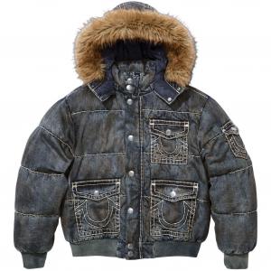 Куртка-пуховик TRUE RELIGION FW25 НЕДЕЛЯ 13, унисекс Supreme, синий