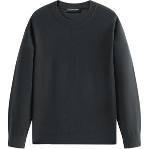 PEACEBIRD MEN Свитер мужской Black Pearl Color 1 с круглой горловиной Moderate