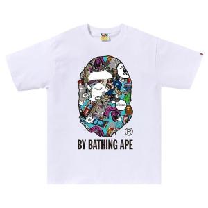 Футболка BAPE Comic Art Ape Head Tee, белый