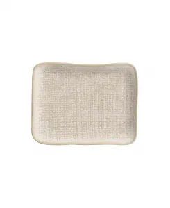 Керамические прямоугольные тарелки 7 дюймов, набор из 4 шт. Porto Brasil, latte