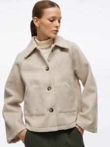 Переходная куртка бежевого цвета Vila