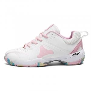 Kinglake Низкие кроссовки для бадминтона с амортизацией, противоскользящие и износостойкие, женские, белые, розовые