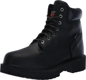 Timberland PRO мужские промышленные рабочие ботинки Direct Attach 6 дюймов с мягким мысом, утепленные, водонепроницаемые, Black-2024 NEW, 9 M