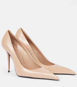 Элизе 105 кожаные лодочки Saint Laurent, Power Beige