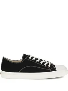Кроссовки из парусины на шнуровке Moschino, черный