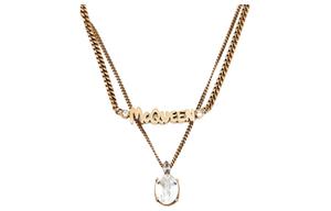 Alexander McQueen Латунное ожерелье женское золотое