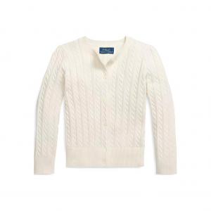 Белая детская кофта Kids' Polo Ralph Lauren, белый