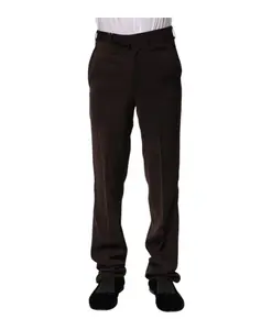 Темно-Коричневые брюки от костюма, стандартного кроя. Bencivenga, коричневый