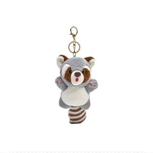 Маленькие плюшевые подвески Raccoon Dolls высотой 12,5 см OUYIN, серый