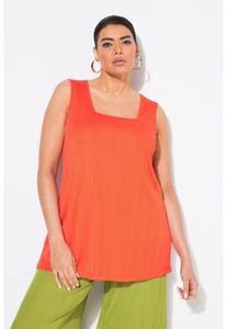 Топ Ulla Popken SQUARE NECK TANK, Orange