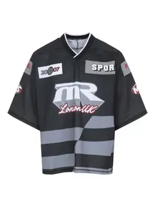 Футболка с V-образным вырезом Martine Rose, черный