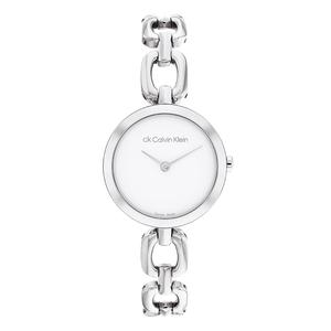 Calvin Klein Часы Wrist Watch Quartz Movement Steel Strap 26mm White Dial Women's Watch, White