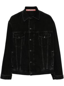 Acne Studios джинсовая куртка с приспущенными плечами, черный