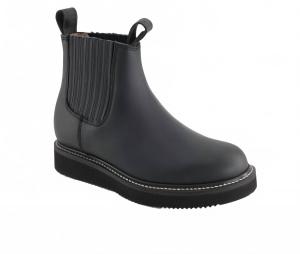 Мужские кожаные ботинки челси с эластичным голенищем, черные Forastero, черный