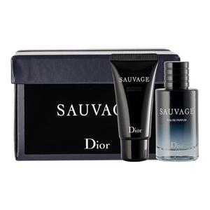 Набор мужских духов Wild для путешествий Amber Wooden, парфюмированная вода Intense 10мл + гель для душа 20мл DIOR