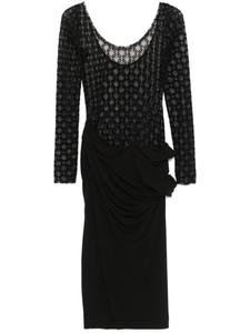 Платье из сетки 4G Givenchy, черный