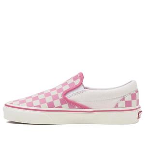 Кроссовки classic slip-on 'checkerboard pink' Vans, розовый