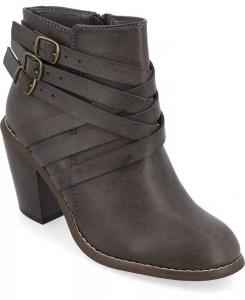 Женские ботинки с ремешком Journee Collection, серый