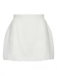 Вышитая белая мини-юбка Magda Butrym