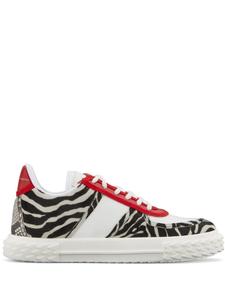 Giuseppe Zanotti кеды Blabber с анималистичным принтом, белый
